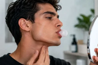 does chewing gum help jawline