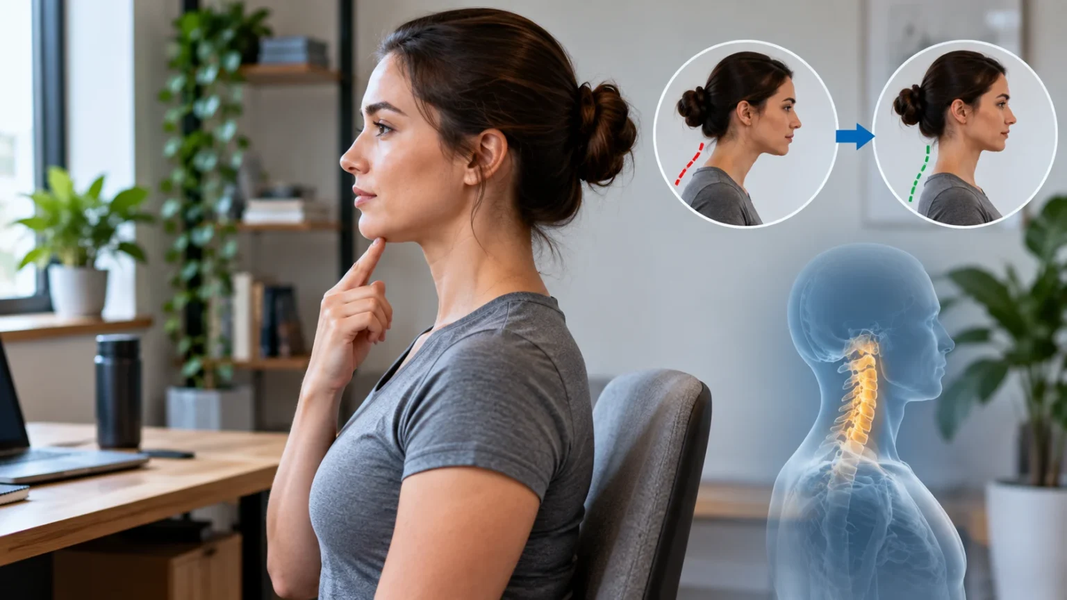 Chin Tuck Form, Benefits & Tips