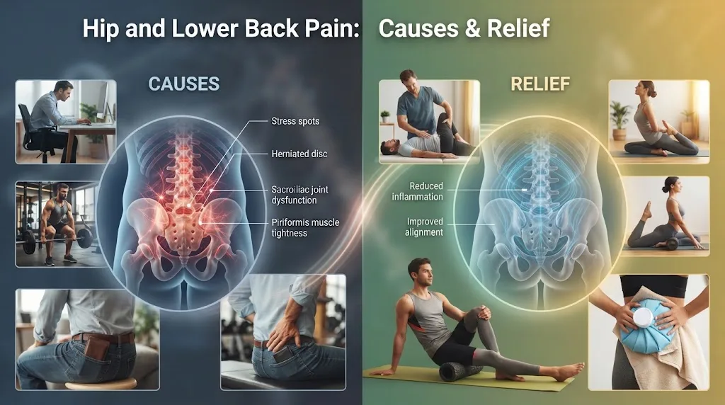 Hip and Lower Back Pain Causes & Relief